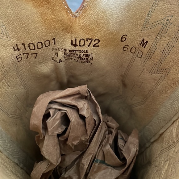 VTG Dan Post Rainbow Stitch Aztec Print Pink Leather Western Cowboy Boot Size 6 - Picture 4 of 10